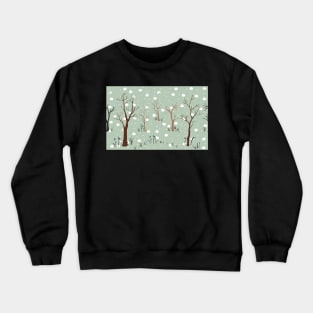 Tree pattern Crewneck Sweatshirt